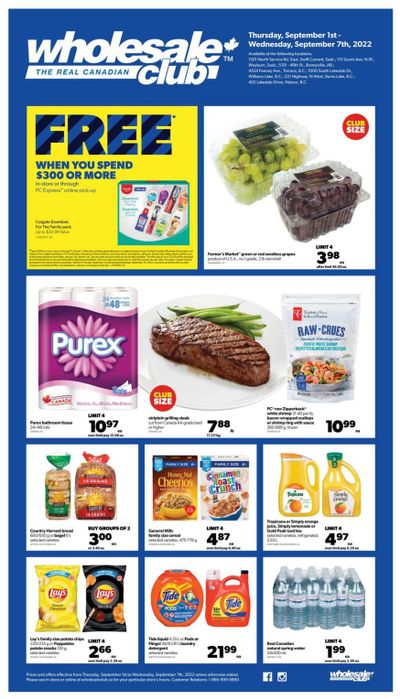 Real Canadian Wholesale Club Flyer September 1 to 7