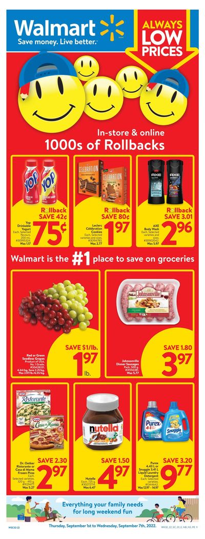Walmart (Atlantic) Flyer September 1 to 7