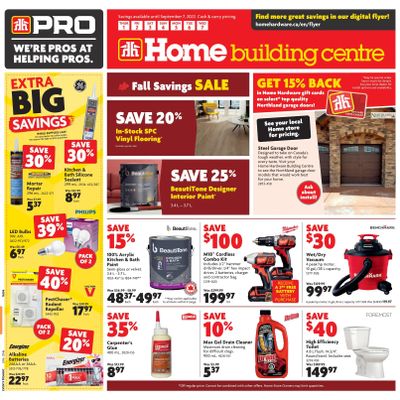 Home Building Centre (ON) Flyer September 1 to 7