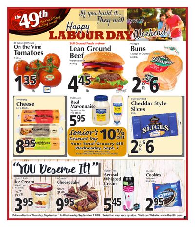 The 49th Parallel Grocery Flyer September 1 to 7