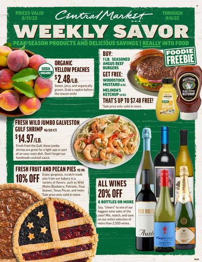 Central Market (TX) Weekly Ad Flyer Specials August 31 to September 6, 2022