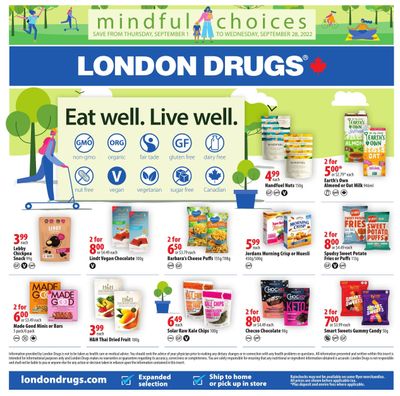 London Drugs Mindful Choices Flyer September 1 to 28