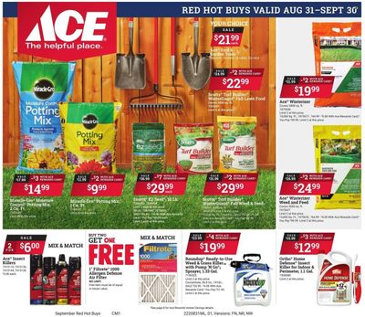 ACE Hardware Weekly Ad Flyer Specials August 31 to September 30, 2022