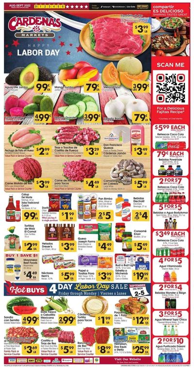 Cardenas (CA, NV) Weekly Ad Flyer Specials August 31 to September 6, 2022