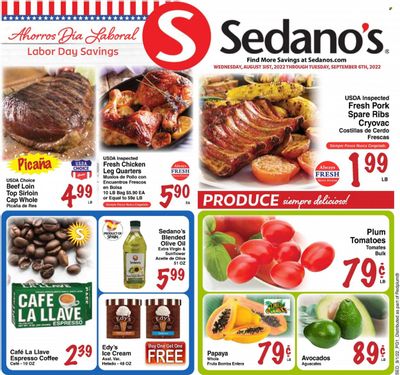 Sedano's (FL) Weekly Ad Flyer Specials August 31 to September 6, 2022