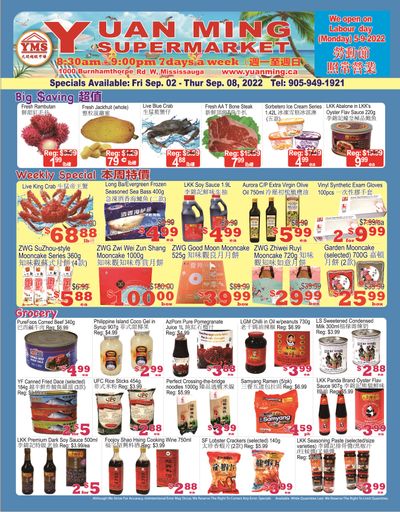 Yuan Ming Supermarket Flyer September 2 to 8