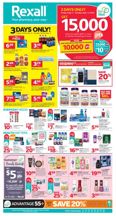 Rexall (West) Flyer September 2 to 8