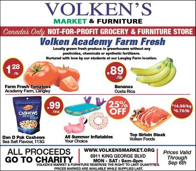 Volken's Market & Furniture Flyer August 31 to September 6