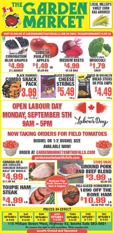 The Garden Market Flyer September 2 to 8