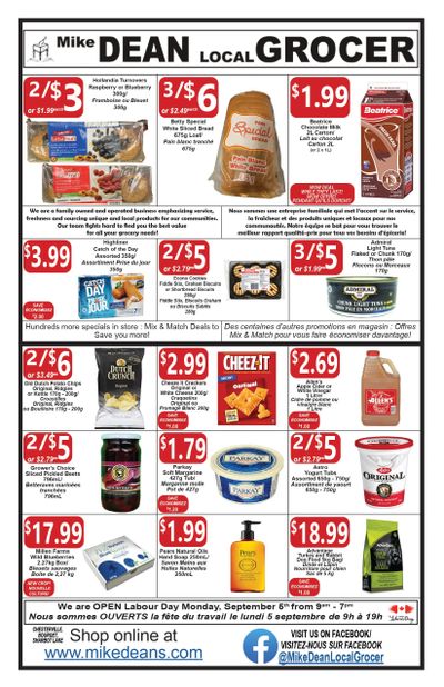 Mike Dean Local Grocer Flyer September 2 to 8