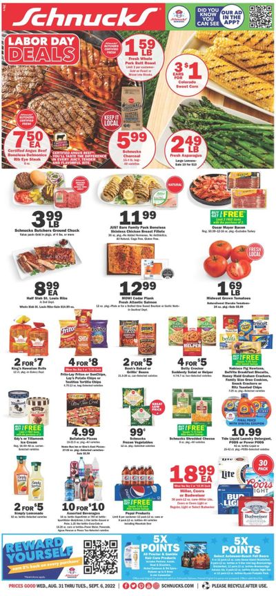 Schnucks (IA, IL, IN, MO) Weekly Ad Flyer Specials August 31 to September 6, 2022