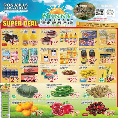 Sunny Foodmart (Don Mills) Flyer September 2 to 8