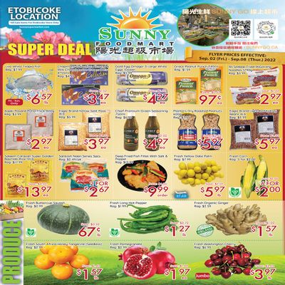Sunny Foodmart (Etobicoke) Flyer September 2 to 8