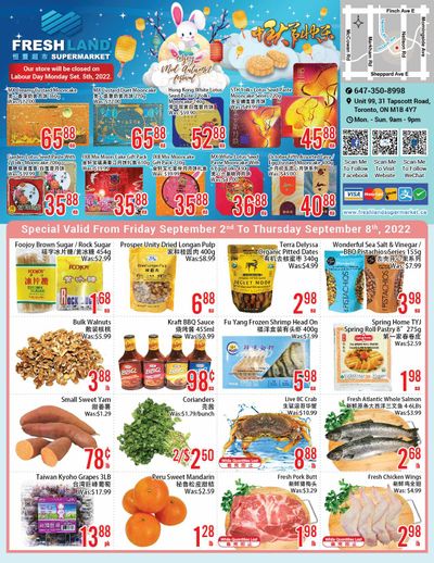 FreshLand Supermarket Flyer September 2 to 8
