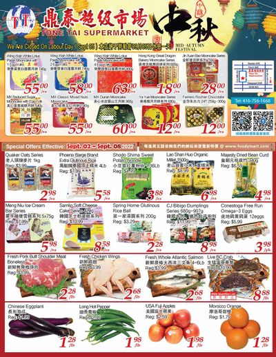 Tone Tai Supermarket Flyer September 2 to 8