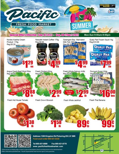 Pacific Fresh Food Market (Pickering) Flyer September 2 to 8