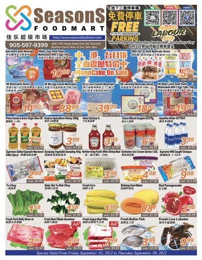 Seasons Food Mart (Thornhill) Flyer September 2 to 8