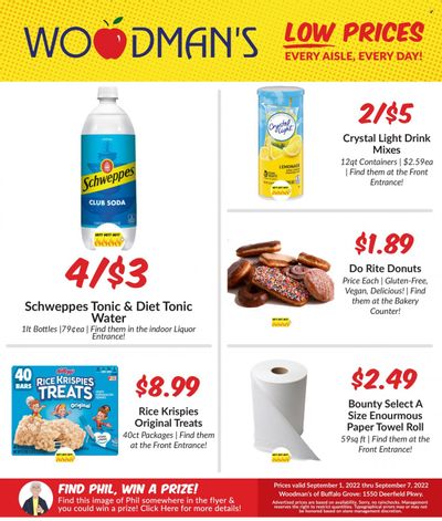 Woodman's Markets (IL, WI) Weekly Ad Flyer Specials September 1 to September 7, 2022