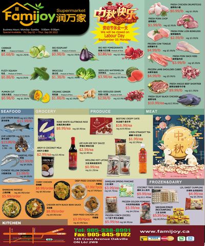 Famijoy Supermarket Flyer September 2 to 8