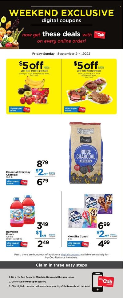 Cub Foods (MN) Weekly Ad Flyer Specials September 2 to September 4, 2022