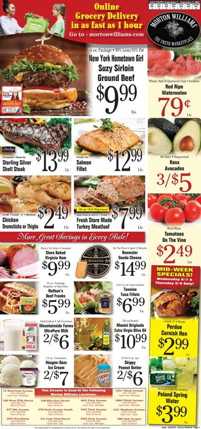 Morton Williams (NY) Weekly Ad Flyer Specials September 2 to September 8, 2022