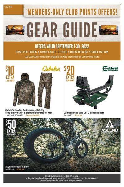 Bass Pro Shops Weekly Ad Flyer Specials September 1 to September 30, 2022