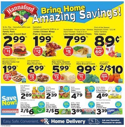 Hannaford (NY) Weekly Ad Flyer Specials September 4 to September 10, 2022