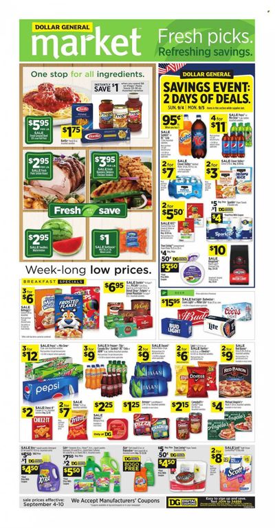 Dollar General (TN) Weekly Ad Flyer Specials September 4 to September 10, 2022