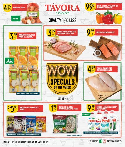 Tavora Foods Flyer September 5 to 11