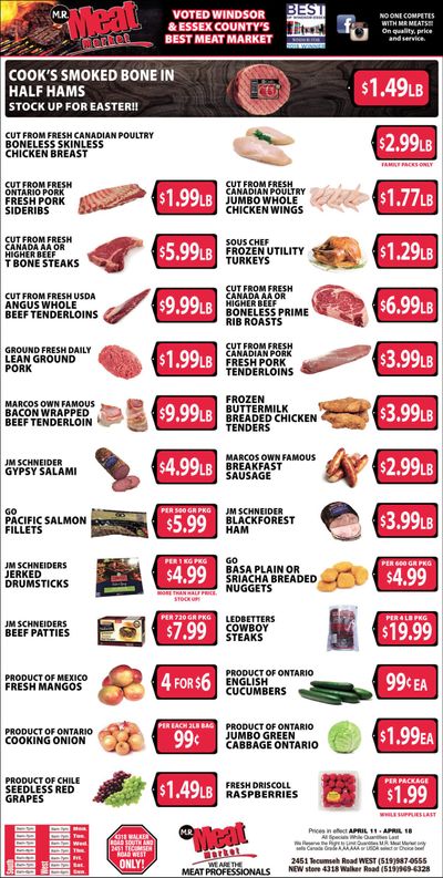 M.R. Meat Market Flyer April 11 to 18