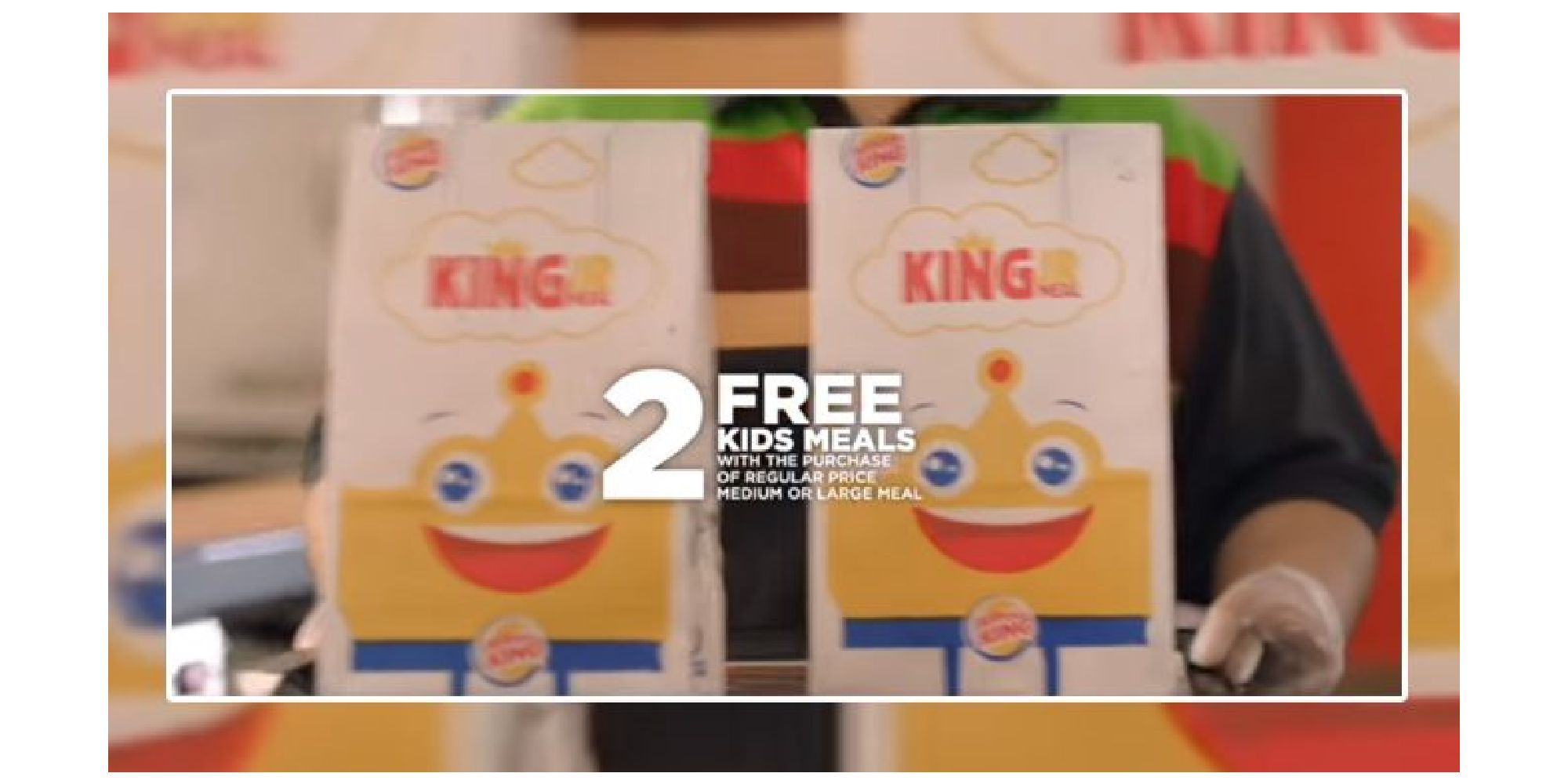 2 Free Kids Meal Coupon at Burger King