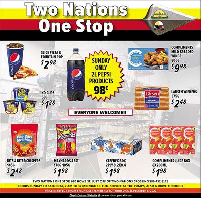 Two Nations One Stop Flyer September 2 to 8