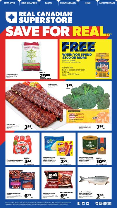 Real Canadian Superstore (West) Flyer September 8 to 14