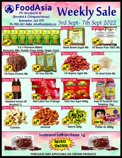 FoodAsia Flyer September 3 to 7