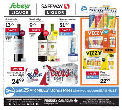 Sobeys/Safeway (AB) Liquor Flyer September 8 to 14