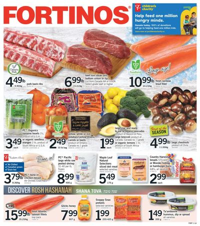 Fortinos Flyer September 8 to 14