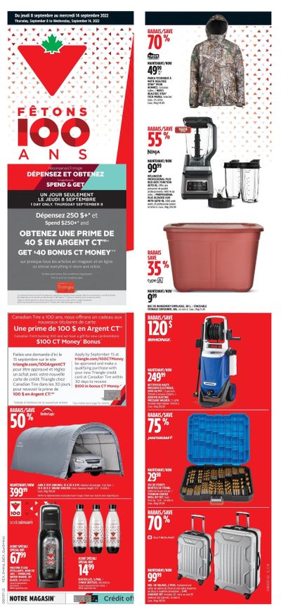 Canadian Tire (QC) Flyer September 8 to 14