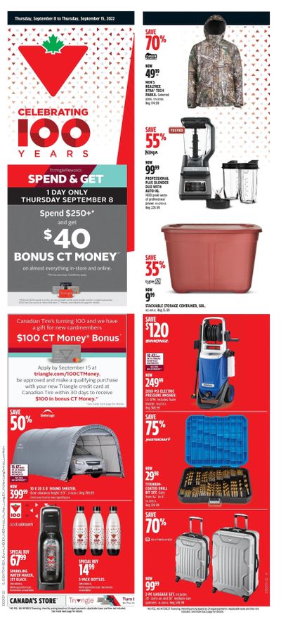 Canadian Tire (West) Flyer September 9 to 15