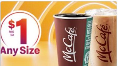 McDonald’s Canada app Promotions: Only $1 for Any Size Hot or Iced Coffee!