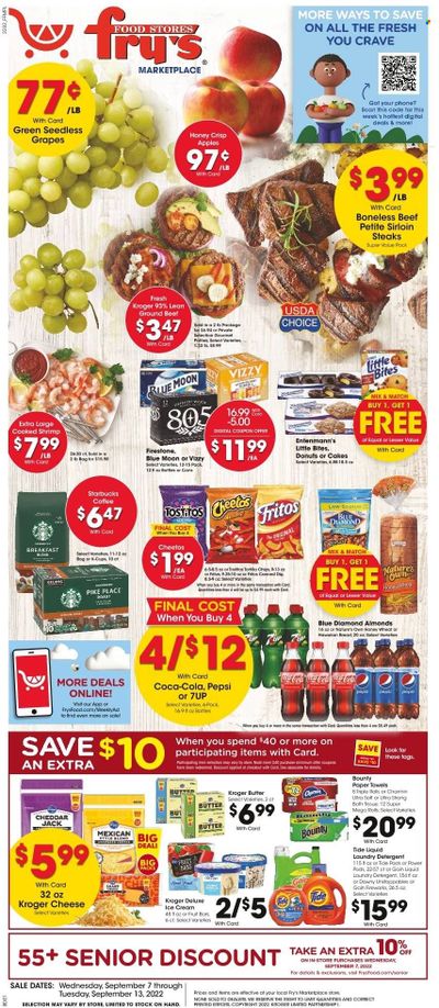 Fry’s (AZ) Weekly Ad Flyer Specials September 7 to September 13, 2022