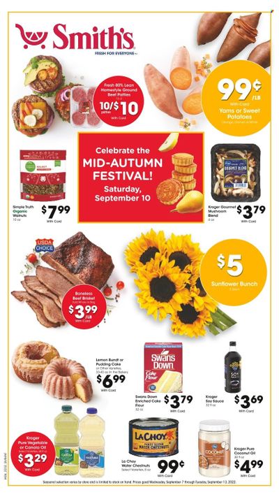 Smith's (AZ, ID, MT, NM, NV, UT, WY) Weekly Ad Flyer Specials September 6 to September 13, 2022