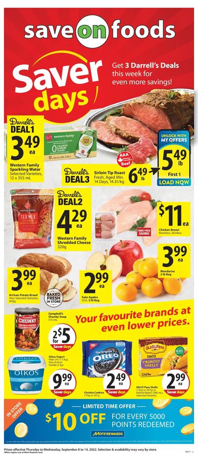 Save on Foods (SK) Flyer September 8 to 14