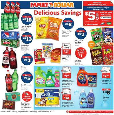 Family Dollar Weekly Ad Flyer Specials September 6 to September 10, 2022