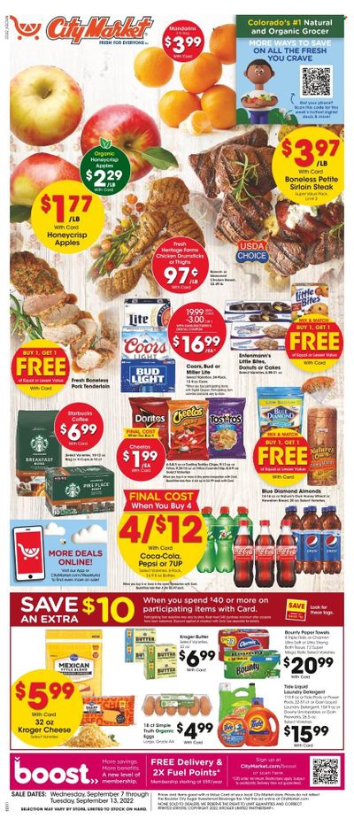 City Market (CO, UT, WY) Weekly Ad Flyer Specials September 7 to September 13, 2022