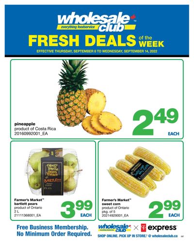 Wholesale Club (ON) Fresh Deals of the Week Flyer September 8 to 14