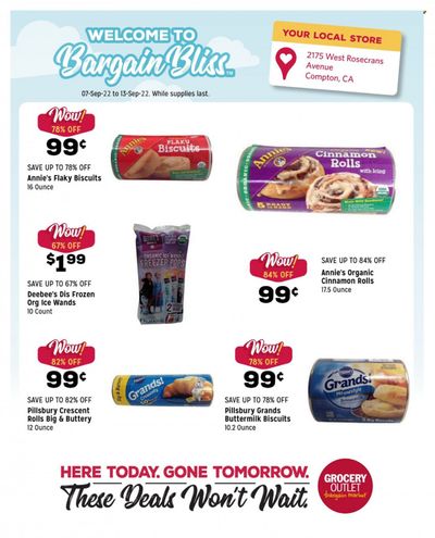 Grocery Outlet (CA, ID, OR, PA, WA) Weekly Ad Flyer Specials September 7 to September 13, 2022