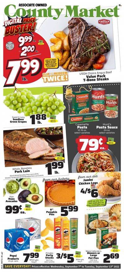 County Market (IL, IN, MO) Weekly Ad Flyer Specials September 7 to September 13, 2022