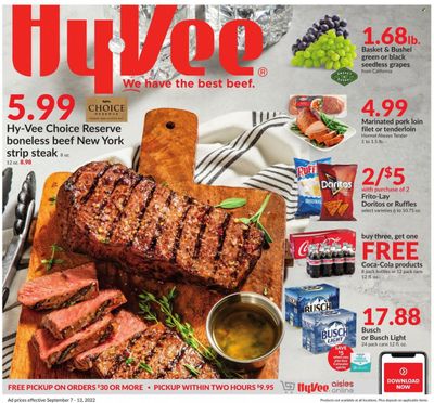 Hy-Vee (IA) Weekly Ad Flyer Specials September 7 to September 13, 2022