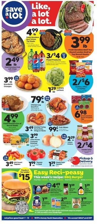 Save a Lot Weekly Ad Flyer Specials September 7 to September 13, 2022
