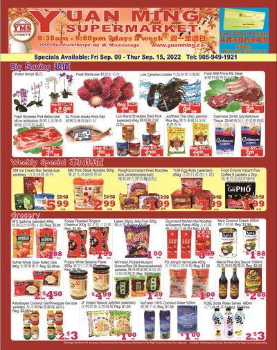 Yuan Ming Supermarket Flyer September 9 to 15